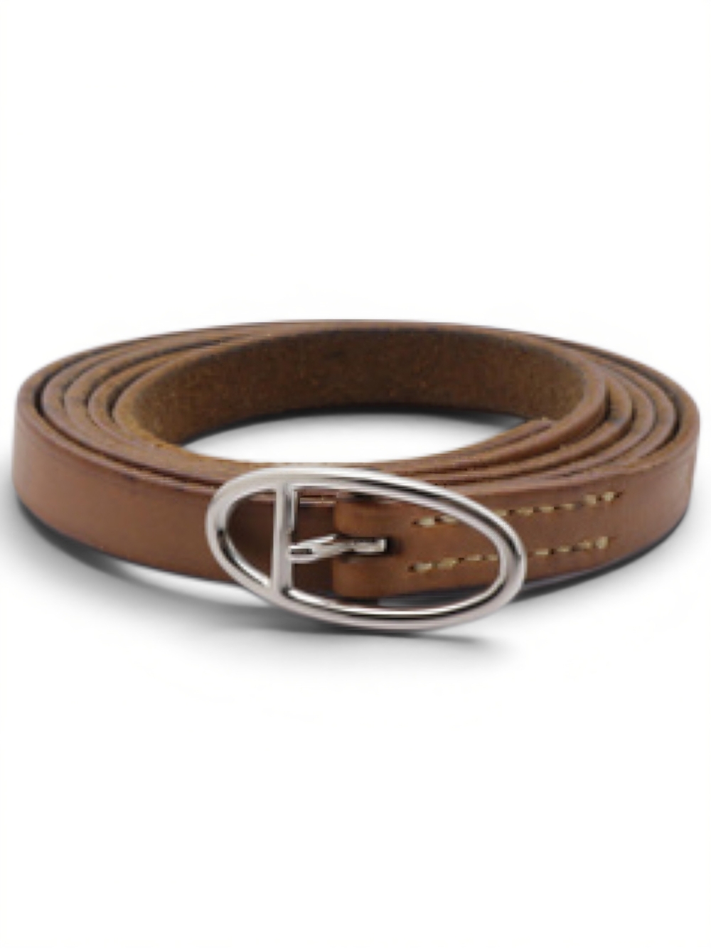 HERMES Double Wrapp Bracelet Leather With Silver Hardware
